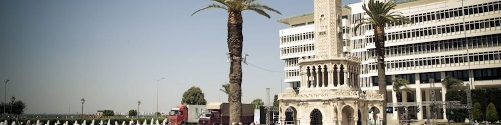Old clock tower in Izmir.