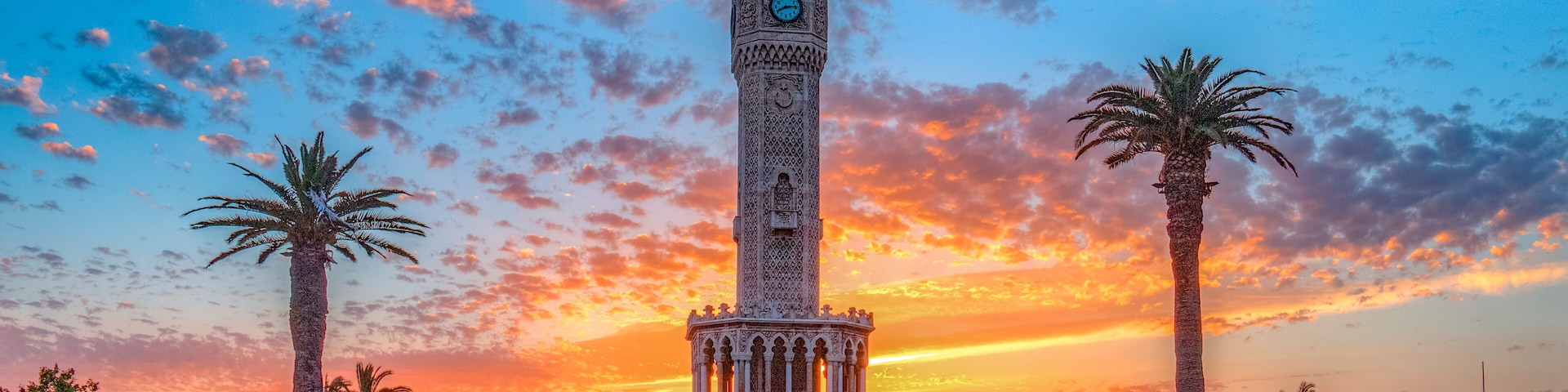 Clock tower, on Konak Square in Izmir, Turkey ,