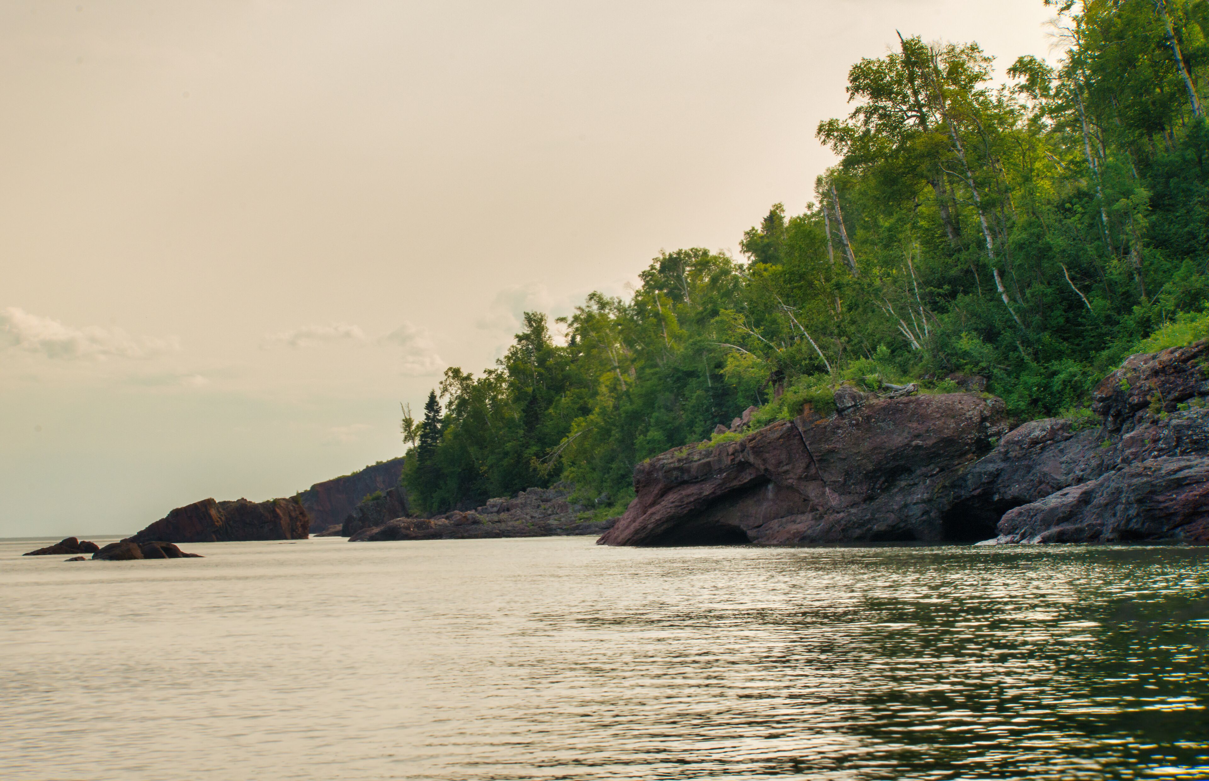 shoreline on Lake superior Tofte  Minnesota