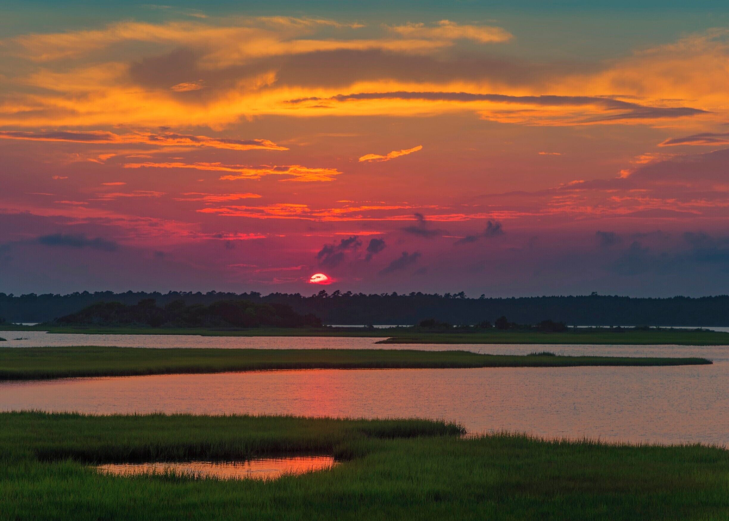 We had amazing sunsets the first two nights, and then 5 days of rain in a row. 