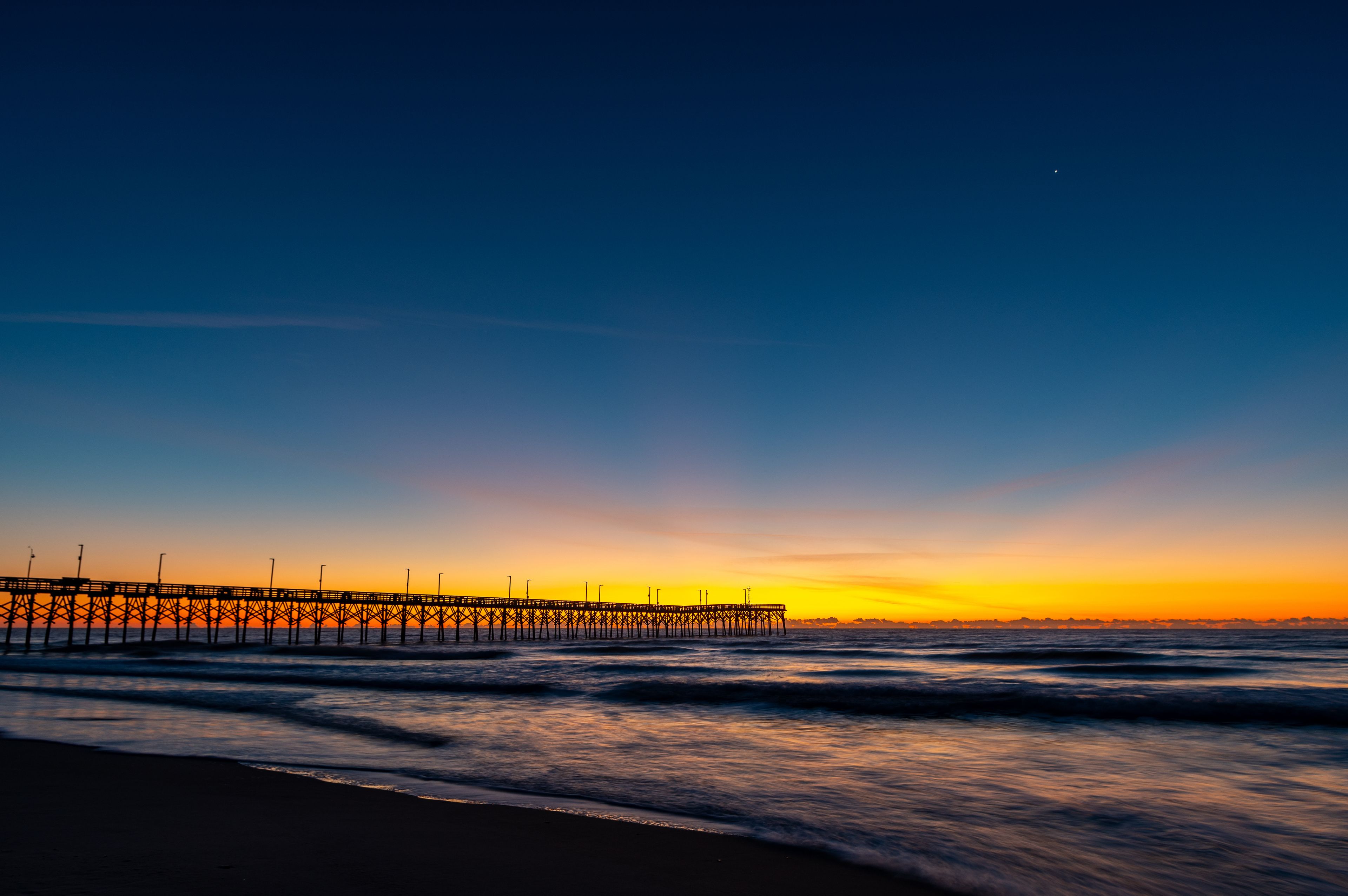 Ocean Pier in Morning Twilight