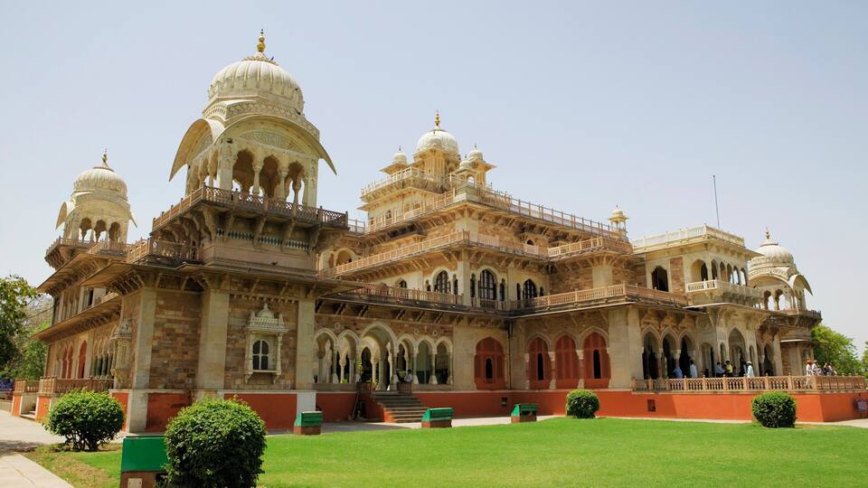 Low angle view of a museum, Government Central Museum, Jaipur, Rajasthan, India
