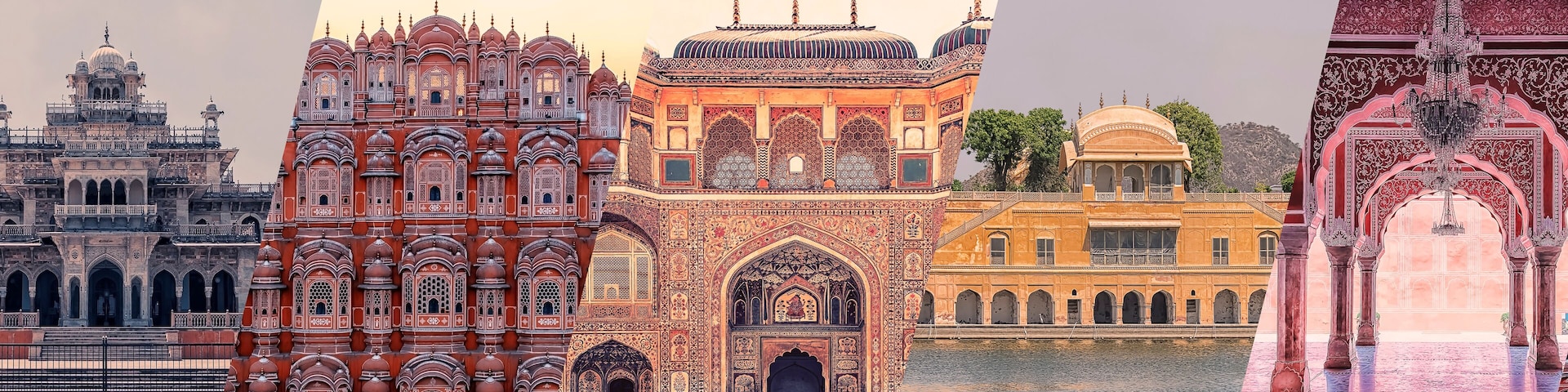 A historic building with intricate architectural details, including domes and arches.