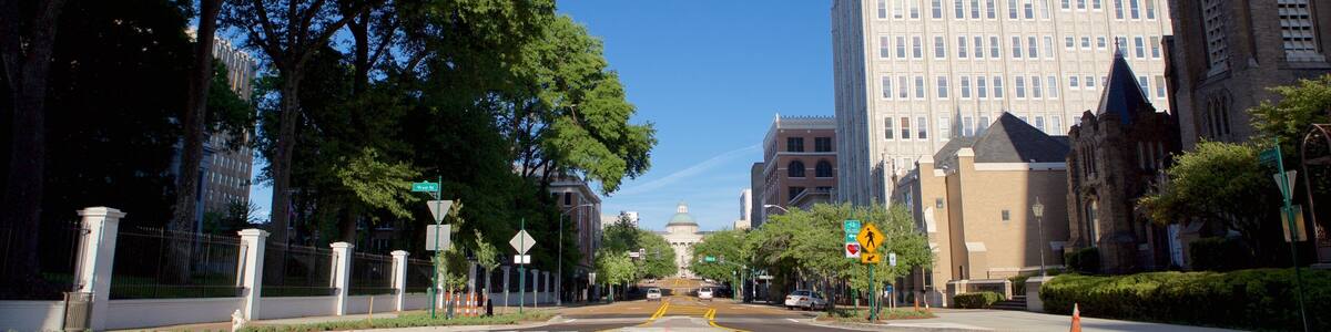Jackson showing street scenes and a city