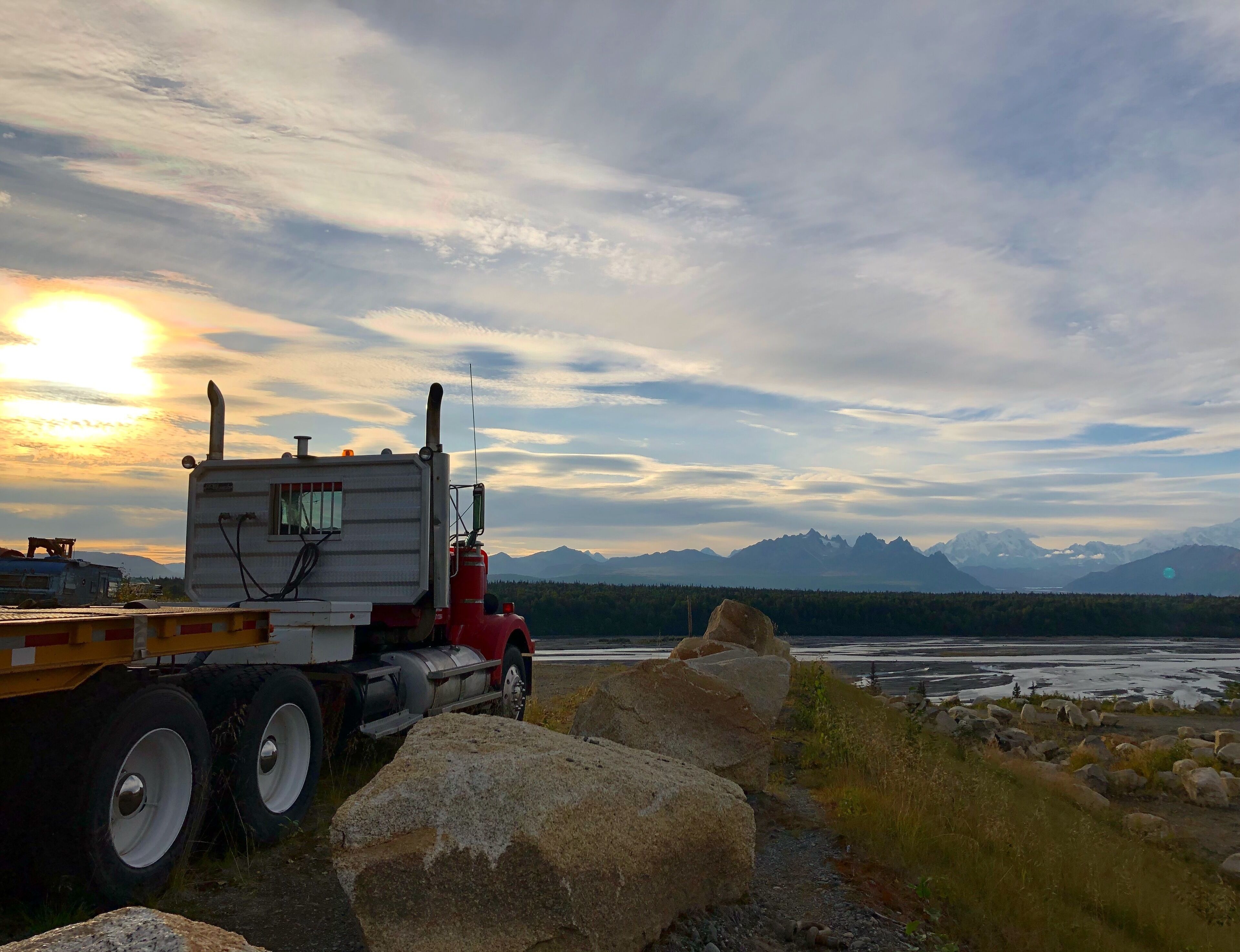 Denali lookout from a mining area. #denaliborough #onthewaytodenali #southalaska