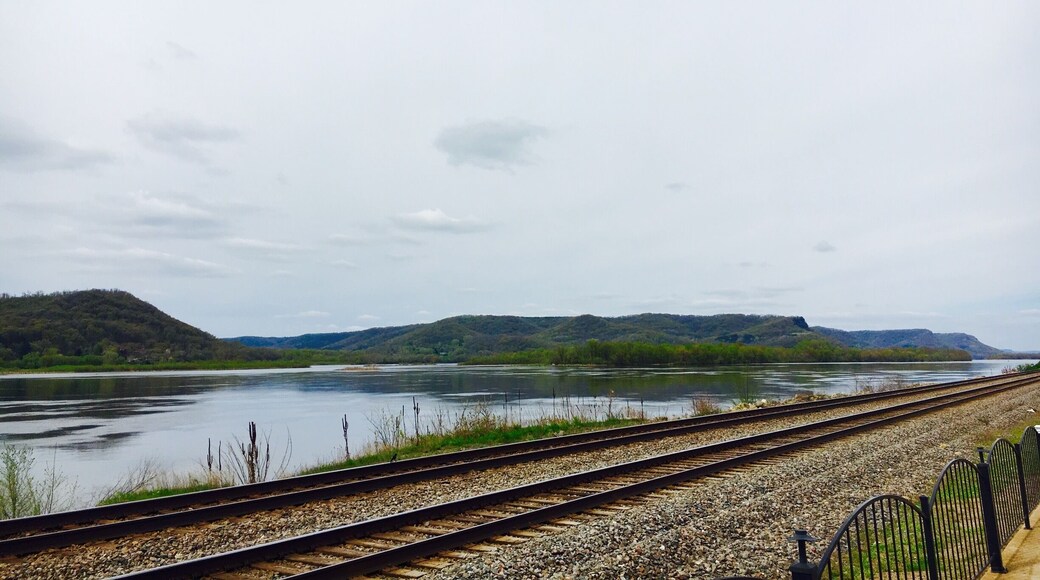 The beautiful Trempealeau, WI. Right on the mighty Mississippi.. the quiet little town is perfect for some downtime. There's finally some green in the area! #springtime #wisconsin #springfun #AquaTrove