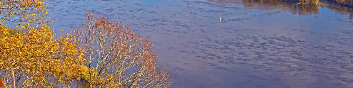 The Upper Mississippi Bayou in Fall Colors