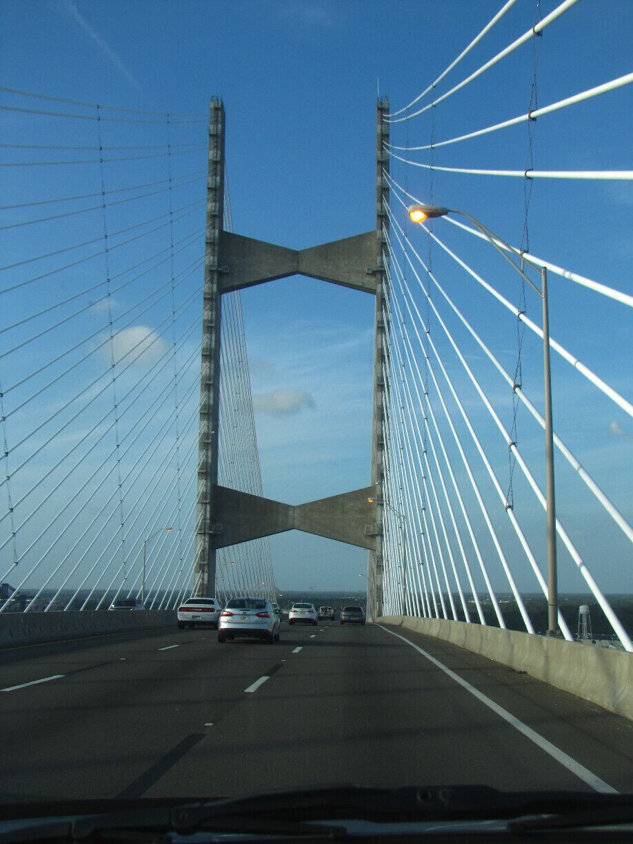 Bridge driving into Jacksonville from the North