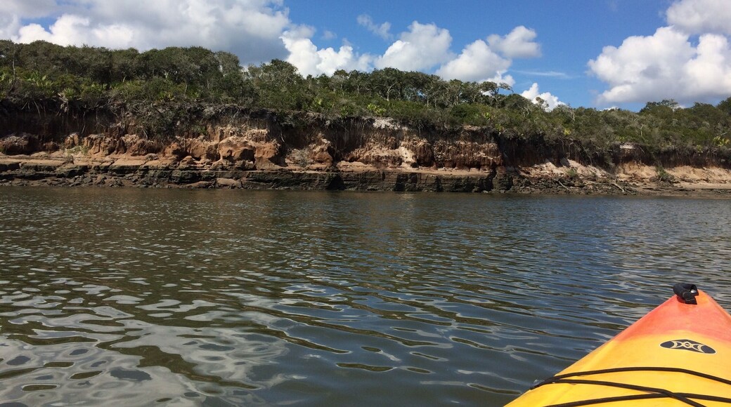 Paddle for an hour till you reach the ocean sandbar, chill on the beach then drift back.