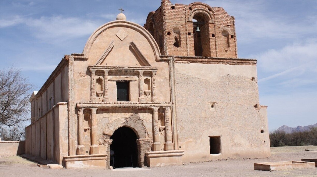 This is the Mission San Jose de Tumacacori in AZ. Although most of this building dates to the 1800's, it was originally established in 1691!