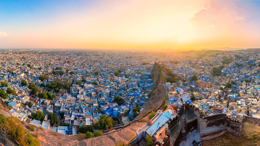 Panorama of Jodhpur from Mehrangarh Fort