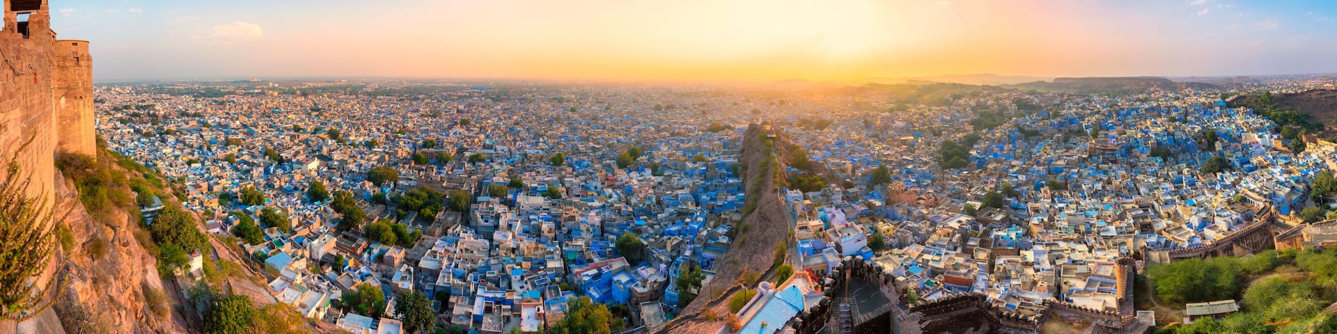 Panorama of Jodhpur from Mehrangarh Fort