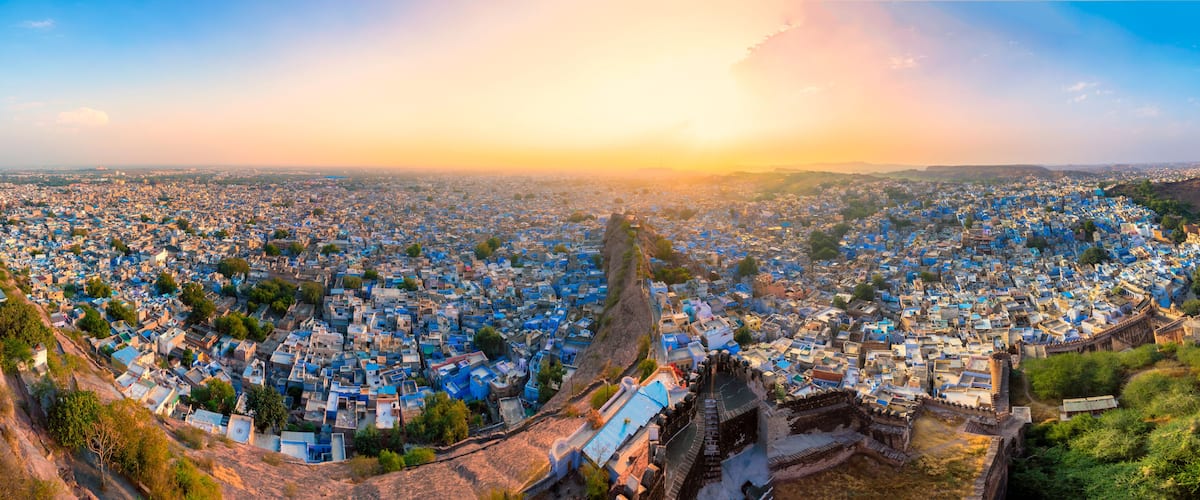 Panorama of Jodhpur from Mehrangarh Fort