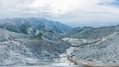 Winter snow scene in Lushan 5A Scenic Area, Jiujiang City, Jiangxi Province