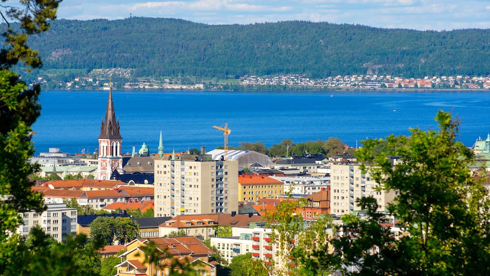 View of Jonkoping city. Smaland, Sweden