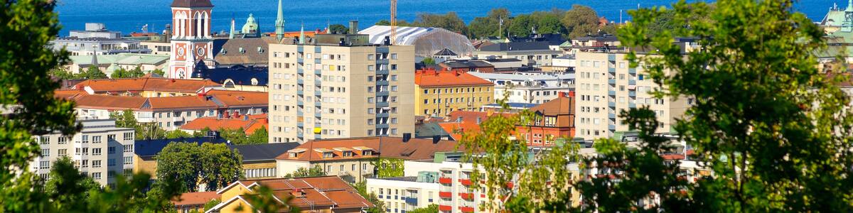 View of Jonkoping city. Smaland, Sweden