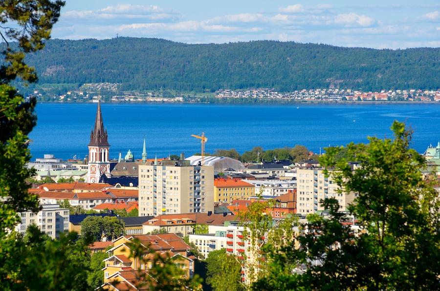 View of Jonkoping city. Smaland, Sweden