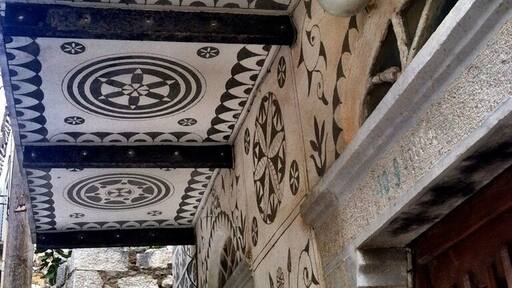 Handmade house painted walls; Picasso also said about this town houses walls" unbeliveable"