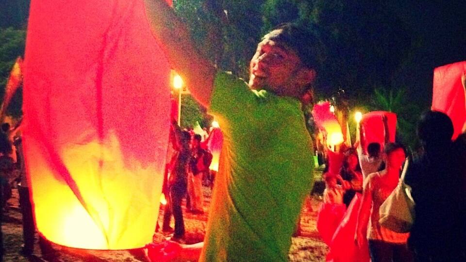 Chinese New Year Lantern Festival in Ancol Marina, Jakarta, Indonesia.