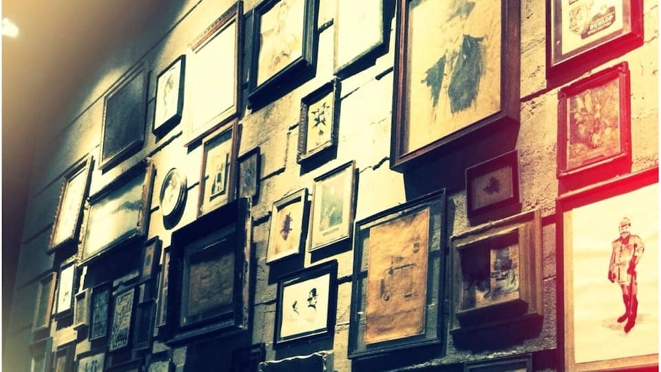 Love the water color illustrations at this restaurant.