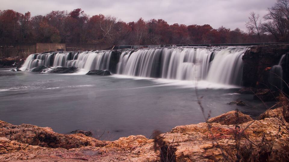 Grand Falls in Autumn, Joplin, Missouri