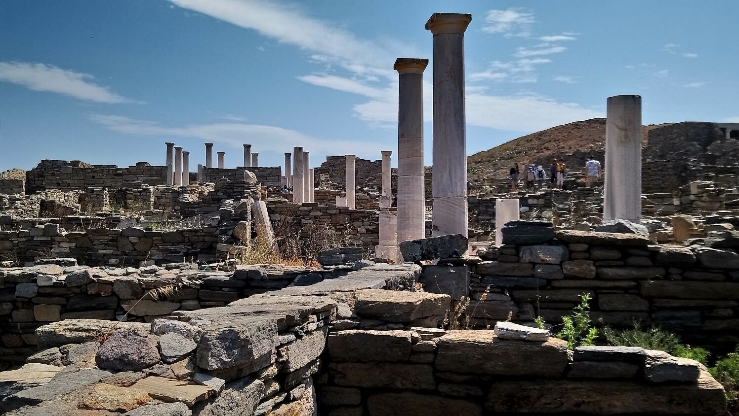 Amazing ancient architecture surrounded by crystal clear waters