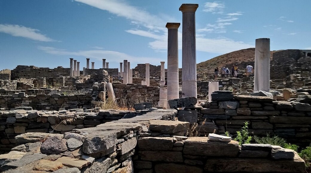Amazing ancient architecture surrounded by crystal clear waters