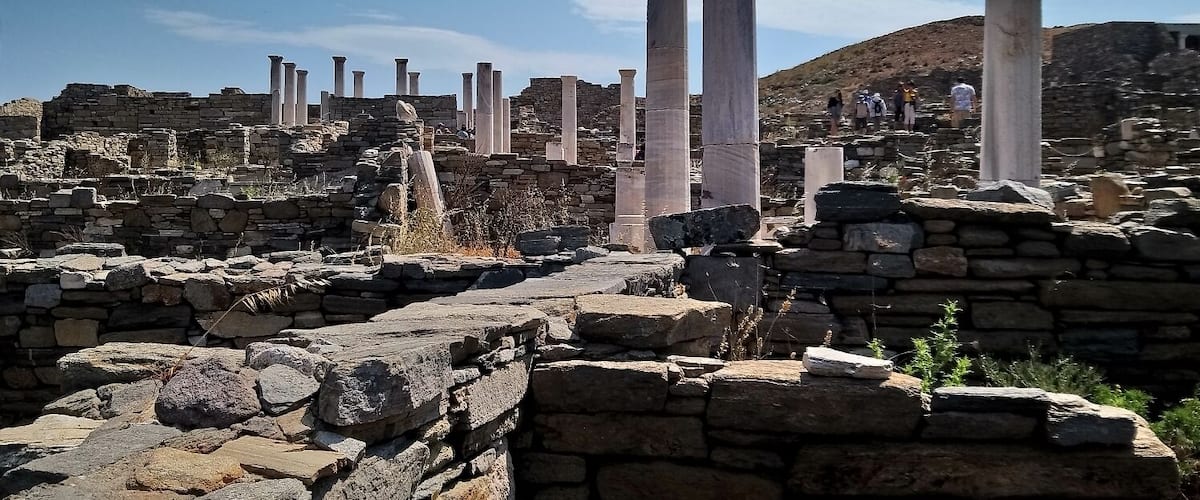 Amazing ancient architecture surrounded by crystal clear waters
