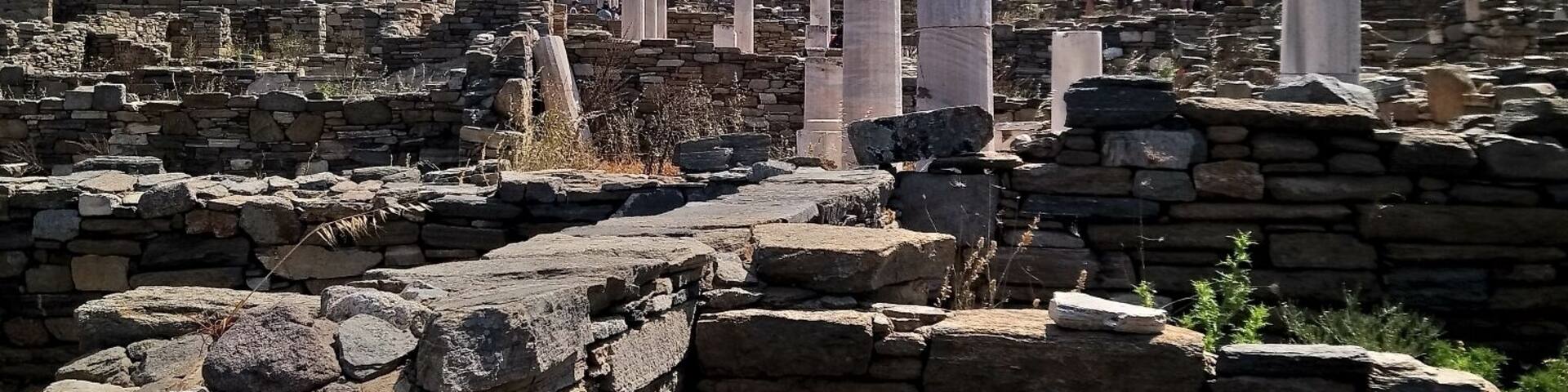 Amazing ancient architecture surrounded by crystal clear waters