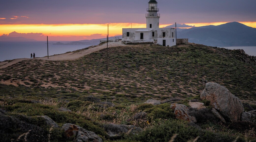 The Armenistis Lighthouse is at the northern and western part of the island above the homonymous cape. Access is easy with asphalt and at the end a very passable dirt road and walking for about 100 meters. The construction of the lighthouse was decided when an English ship was wrecked in the north of the island and lost 11 members of the crew.
The lighthouse was built in 1891. It has a tower of 19 meters and focal height 184 meters. The house next to the lighthouse has several rooms which housed the current lighthouse keepers and often their families. The original mechanism of the lighthouse was of French origin and won the international exhibition in Paris. After the war - 1945 - it worked with petrol until 1982 when it was electrified. Today it is fully automated and the original mechanism is housed in the Aegean Maritime Museum located at the Three Pigadia in Mykonos Town.
The site has wild beauty and offers panoramic views of Tinos, the Aegean Sea and a beautiful sunset in the afternoon.
#Greece #Mykonos #Culture