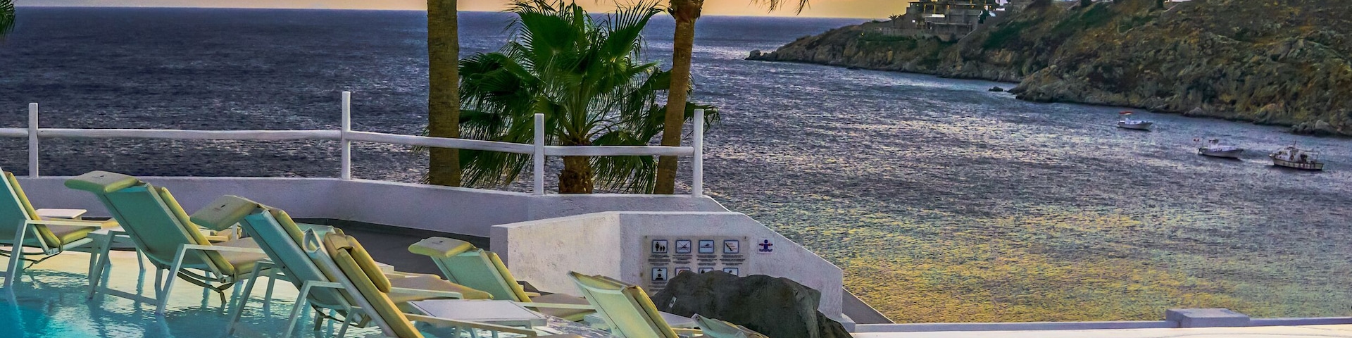 Sunset from mykonosblu grecotel