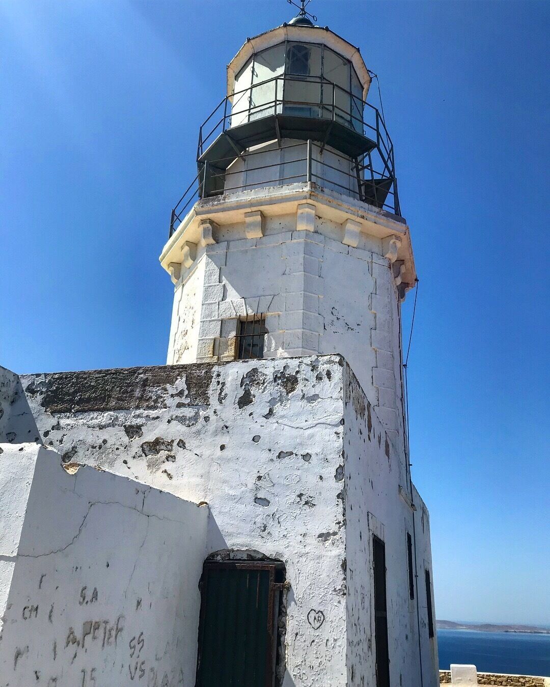 Lighthouse on Mykonos. 