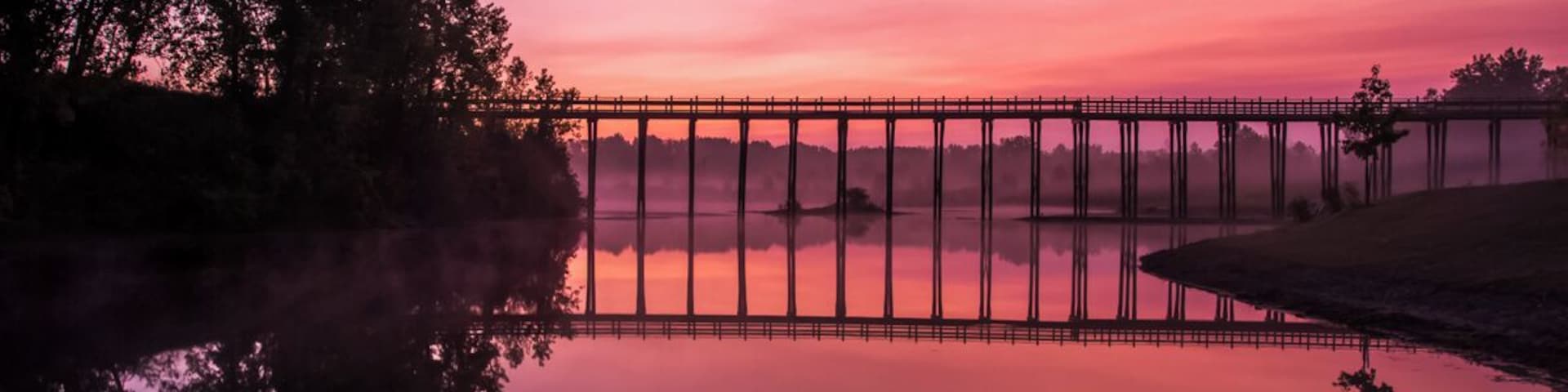 Millennium Park (Michigan) doesn't have the giant bean, but what it does have is serenity, peace and tranquility. Through it's trails, lakes, and wildlife, you can find your happy place here, like this particular morning. That morning was freezing but I got up early and found this amazing sunrise with it's beautiful colors! #GreatOutdoors
