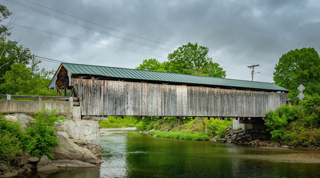 Warren Covered Bridge on the Mad River in Warren, Vermont