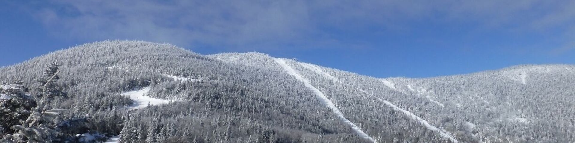 Lincoln Peak on a gorgeous powder day in Vermont