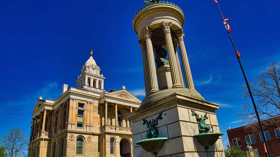 Courthouse Fayette County Ohio located in the city of Washington CH Ohio USA