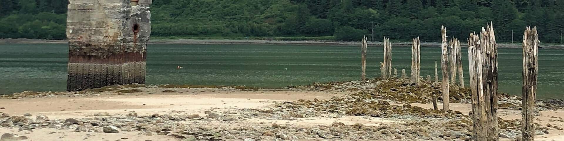 Old pump house at the Treadwell mine in Juneau AK. Lot's of exploring to do here, especially if you're an old gold mining buff. #lifeatexpedia