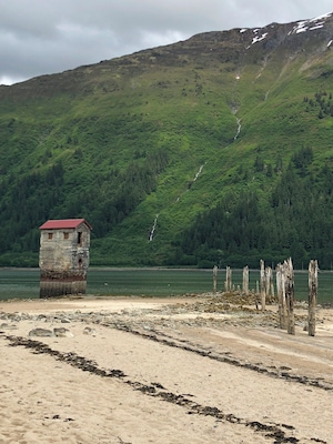 Old pump house at the Treadwell mine in Juneau AK. Lot's of exploring to do here, especially if you're an old gold mining buff. #lifeatexpedia