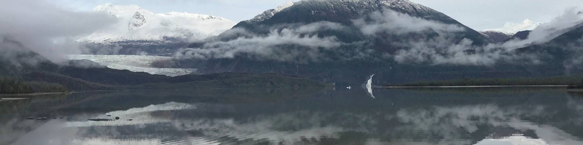Cloudy day at skaters.