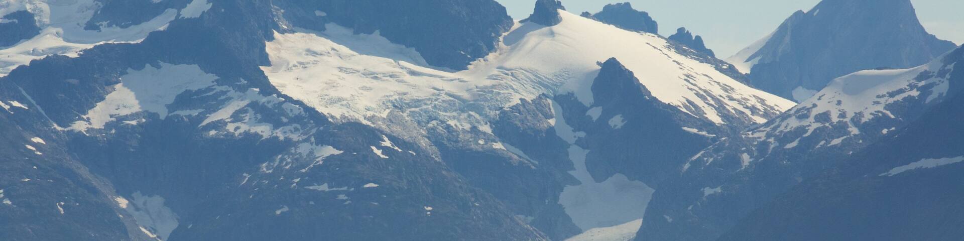 Juneau featuring snow, landscape views and mountains