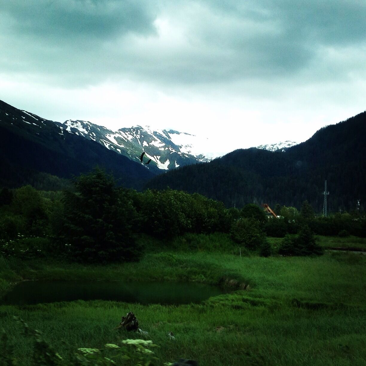 First day in Juneau, AK. Cloudy but what a view! 