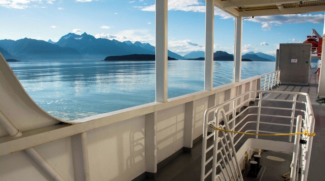 Aboard the M/V Malaspina of the Alaska Marine Highway between Skagway and Juneau.