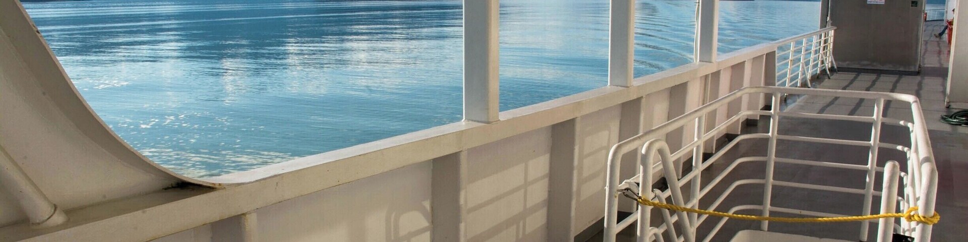 Aboard the M/V Malaspina of the Alaska Marine Highway between Skagway and Juneau.