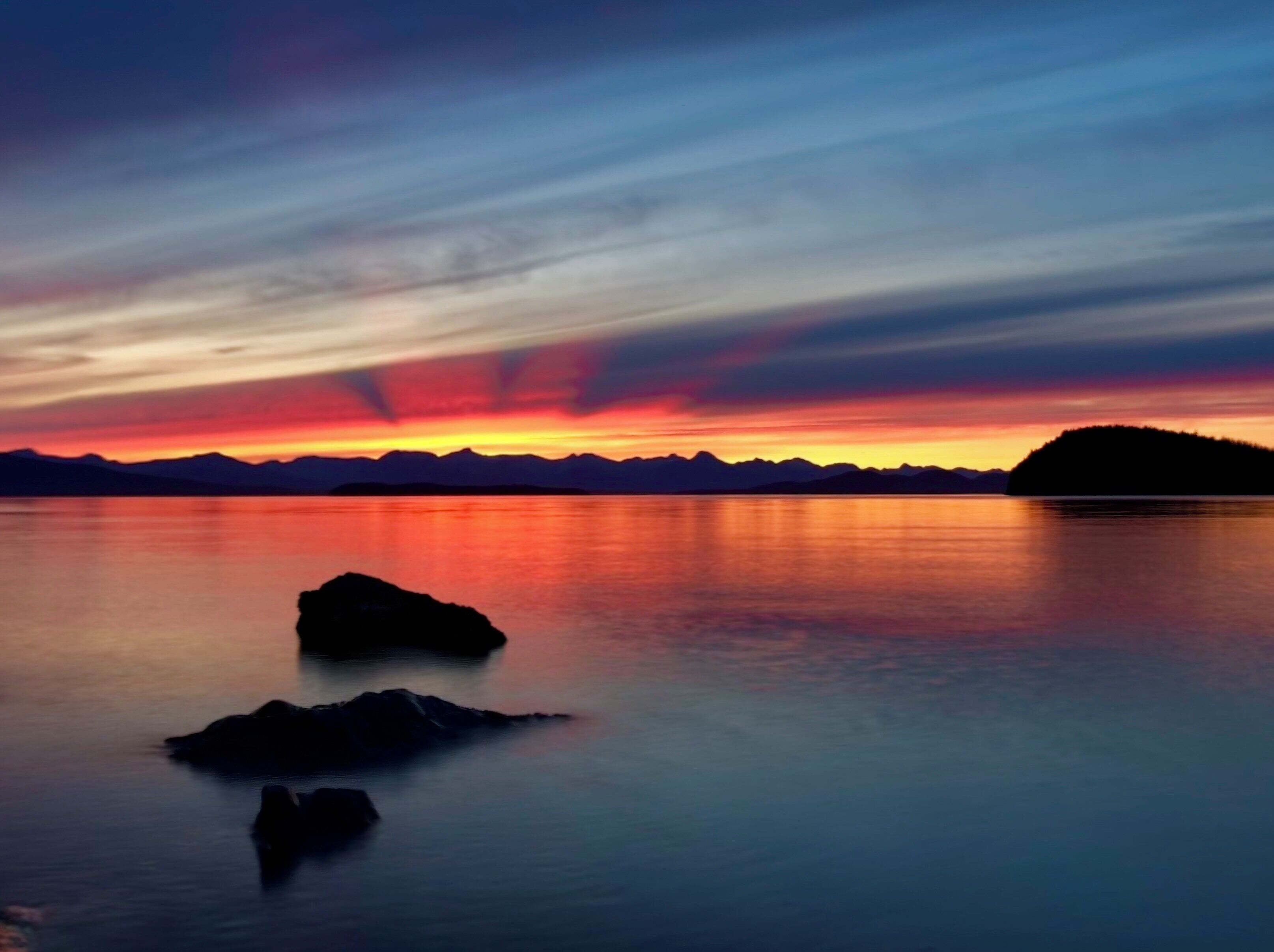 End of summer sunset