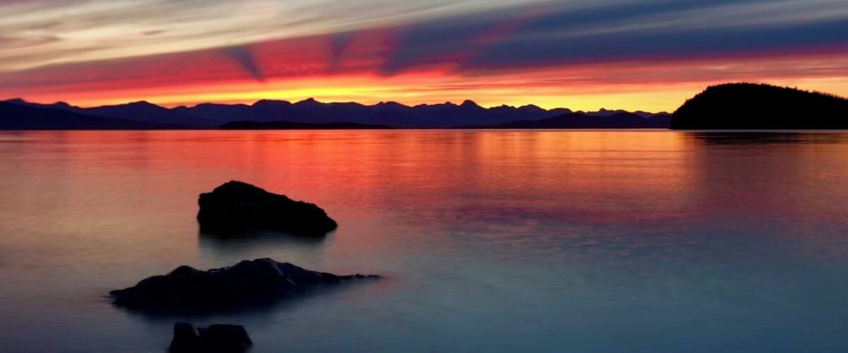 End of summer sunset