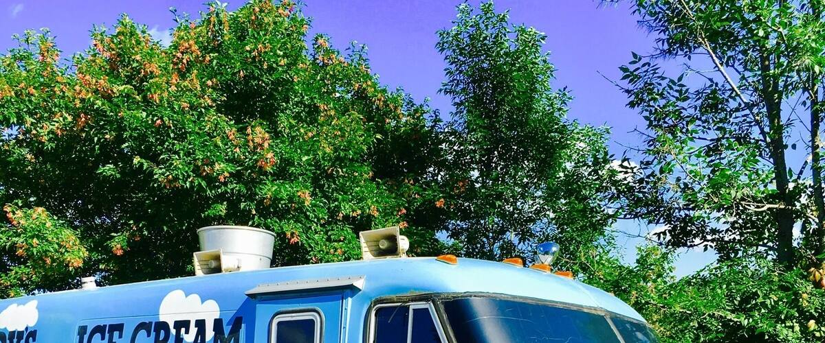 At the Ben and Jerry's factory.