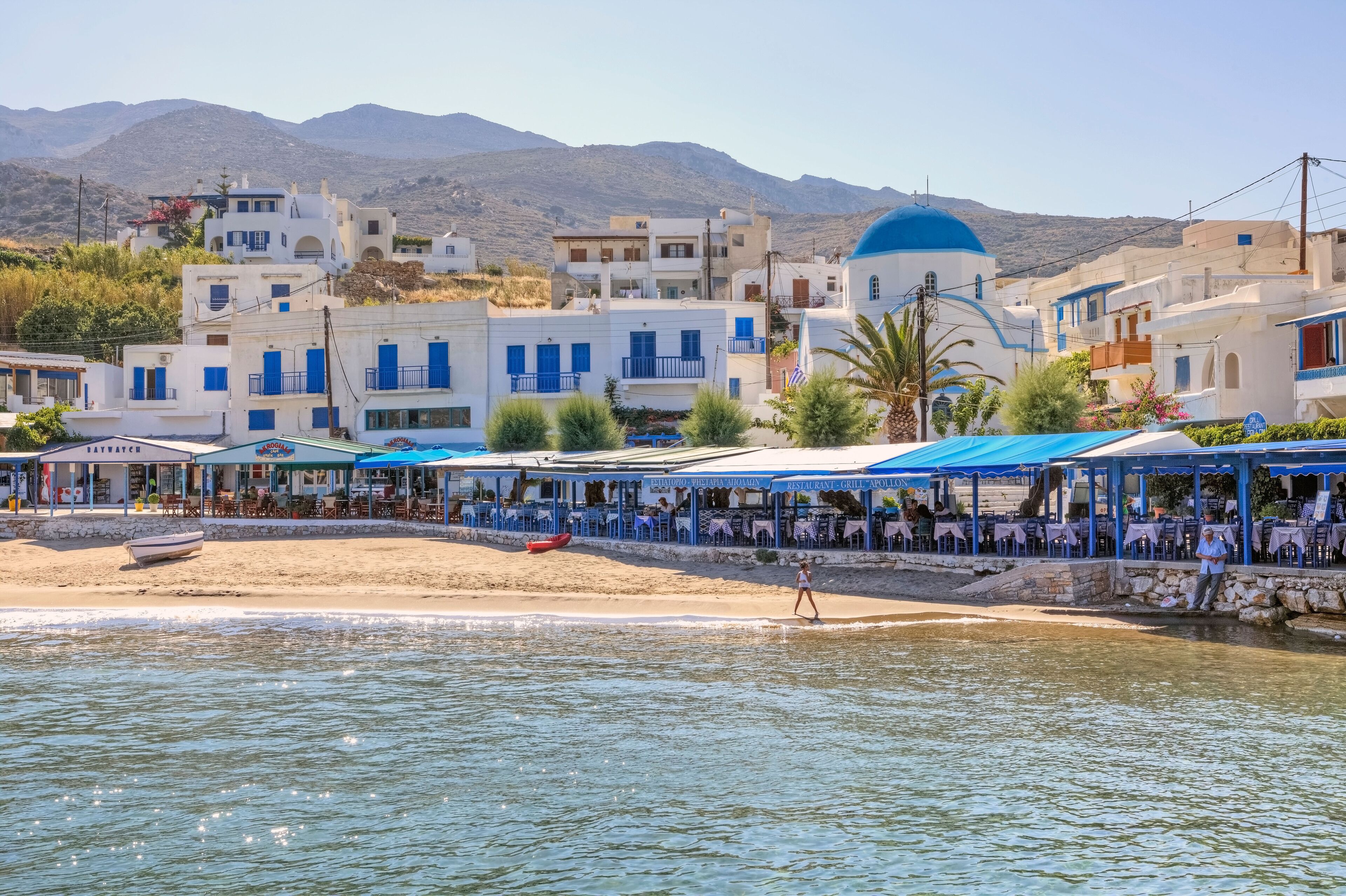 Taverns in Apollonas, Naxos, Greece