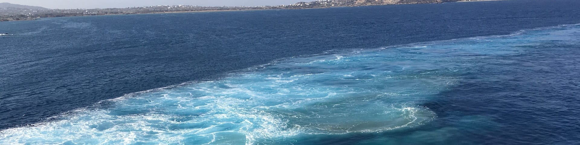 Beautiful colour of the sea near Naxos Port #Nature