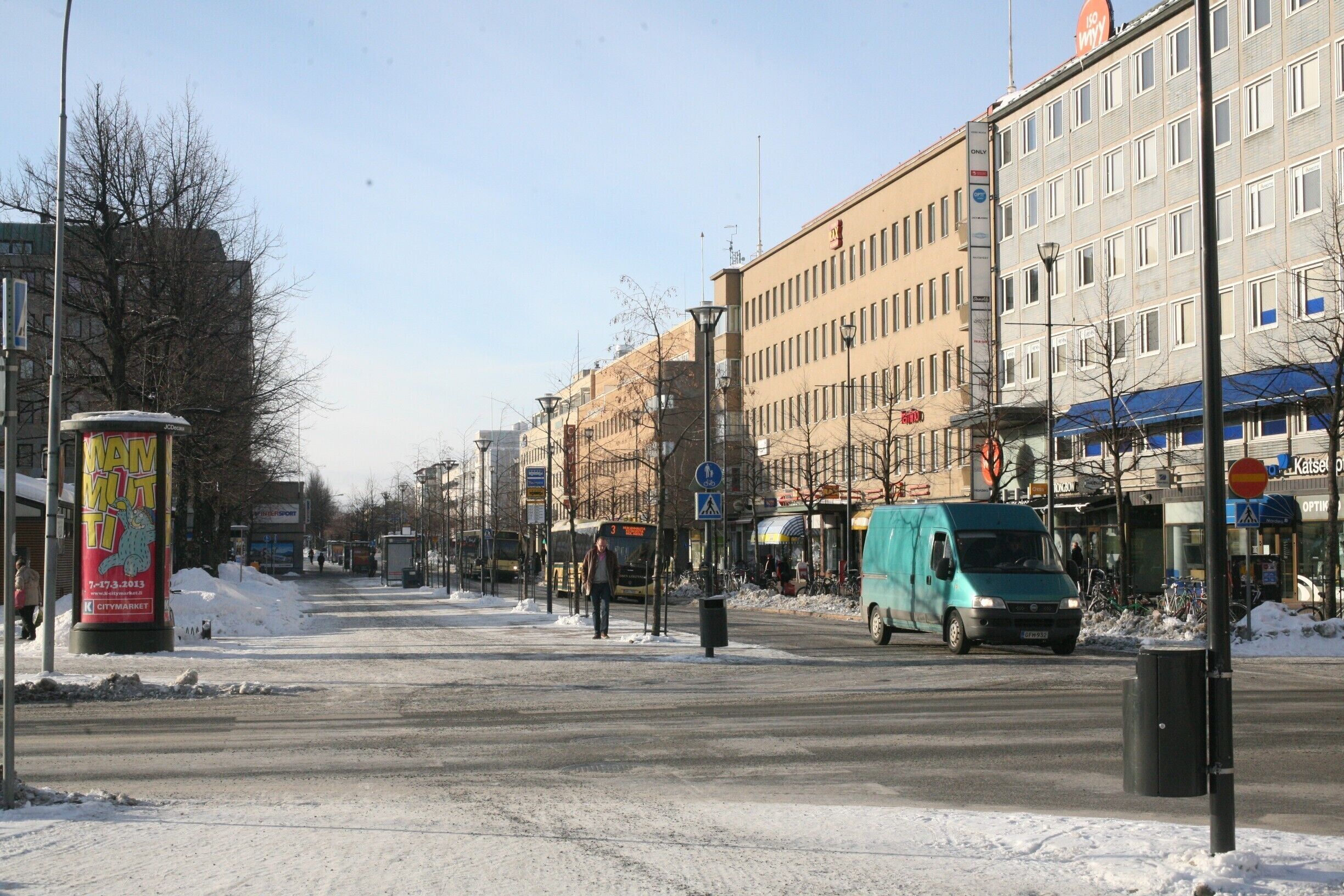 Joensuu in Finland is the most easterly town in the European Union. Here you know you are at the edge of western Europe as the Soviet influence is evident.