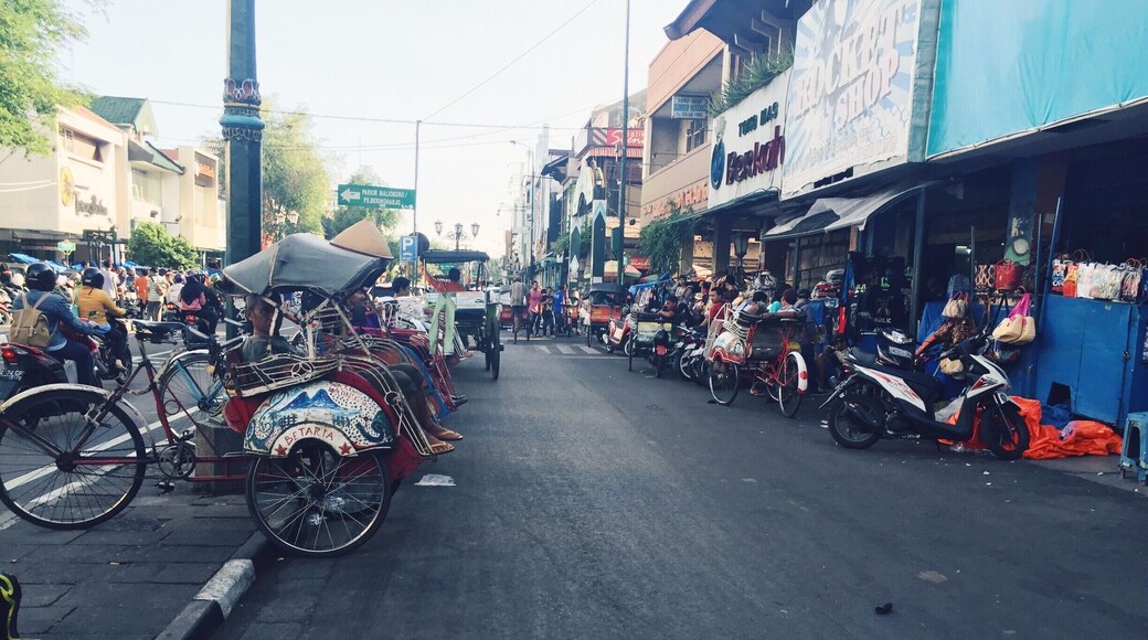 Malioboro Road is a famous walking street in Yogyakarta, packed full of shops and markets. Definitely a great spot for people watching, but definitely packed!